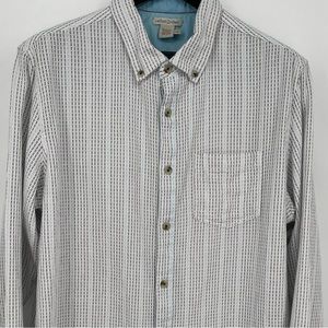Carbon 2 Cobalt Shirt Mens Large Fade White Button Down Long Sleeve Cotton‎